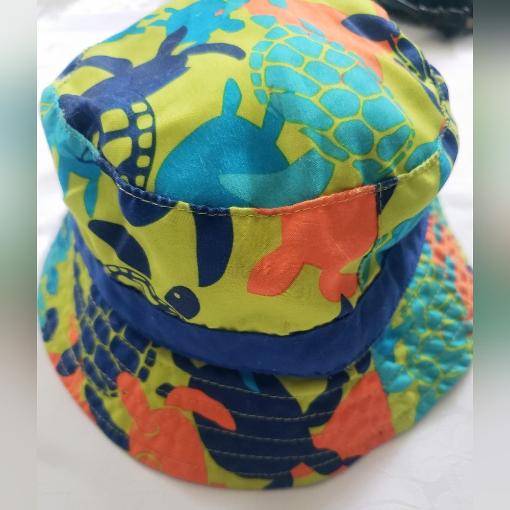 Kids R Us Toddler Turtles Bucket Swim /Beach Hat Size 20 1/8"